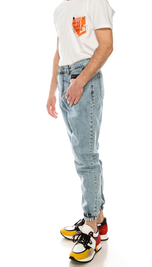 80's Denim Jogger - ICE BLUE - Ron Tomson