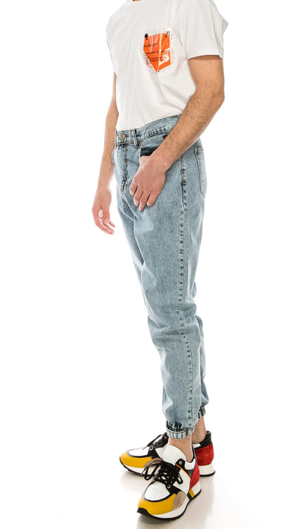 80's Denim Jogger - ICE BLUE - Ron Tomson