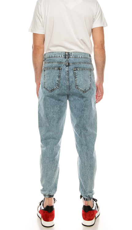 80's Denim Jogger - ICE BLUE - Ron Tomson