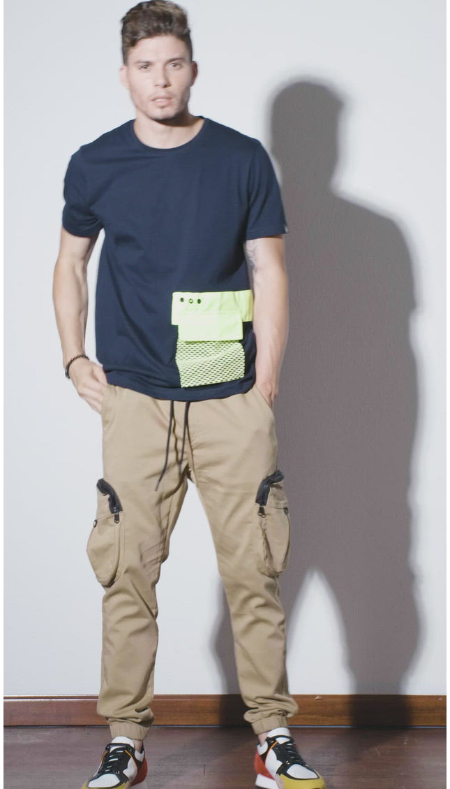 N° 2649 EXAGERATED CARGO SWEATPANTS II - PANTALONI BEIGE