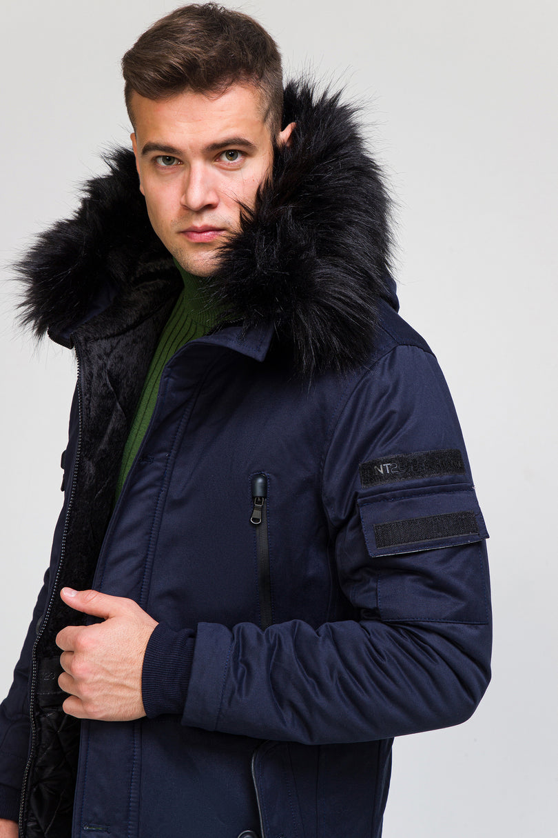 71061-NAVY COAT - Ron Tomson