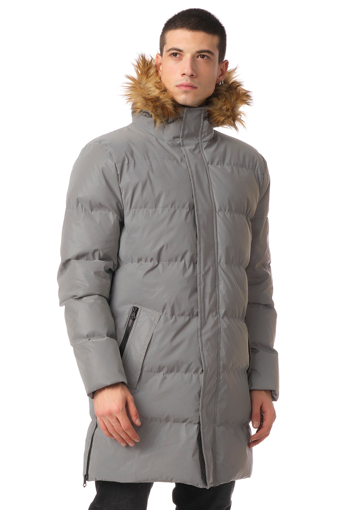 Faux Fur Padded Parka - REFLECTOR - Ron Tomson