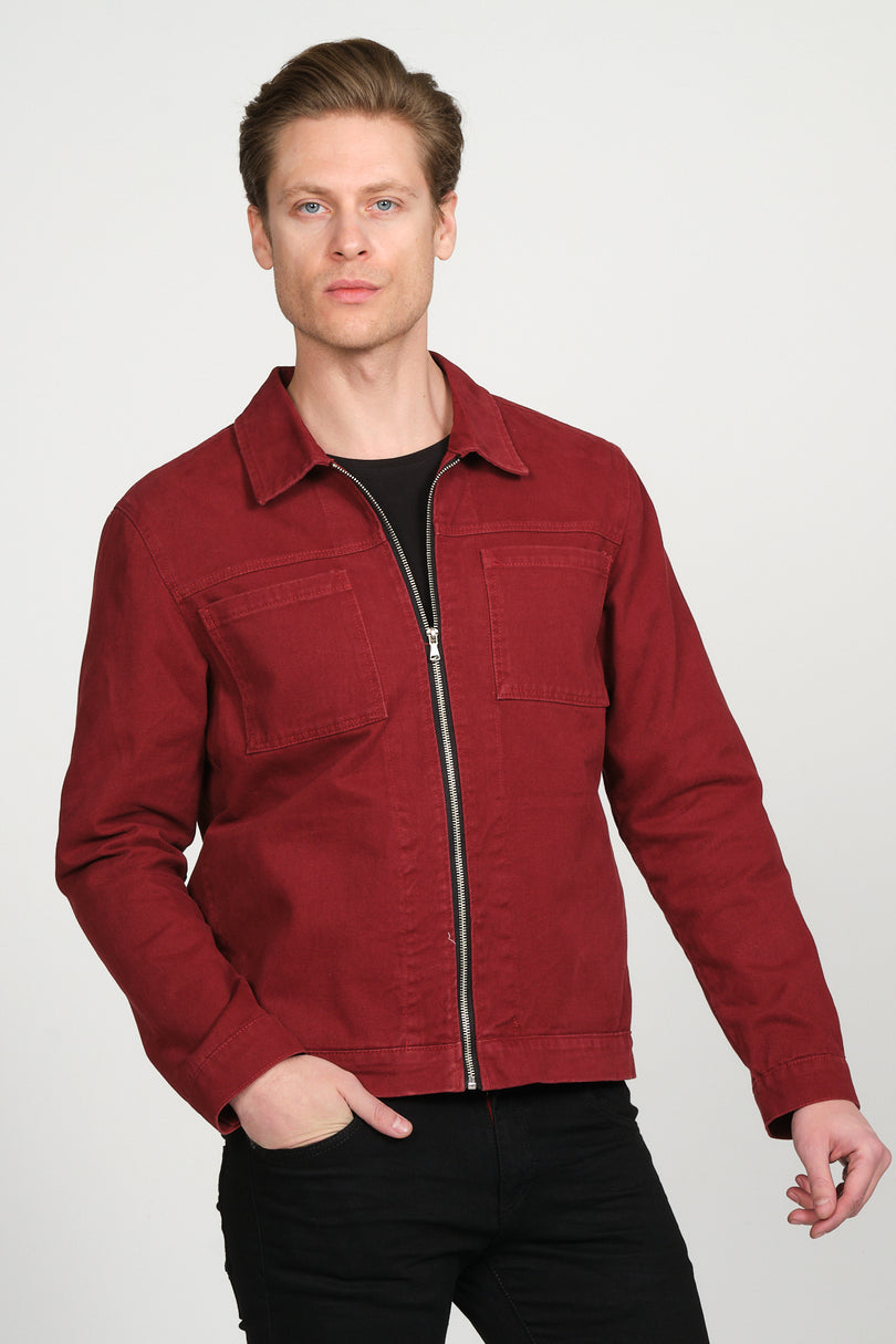 71308-bordeaux Jacket - Ron Tomson