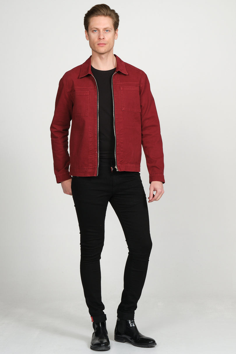 71308-bordeaux Jacket - Ron Tomson