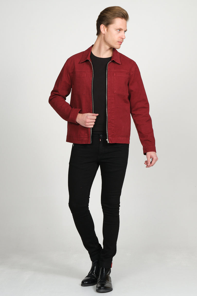 71308-bordeaux Jacket - Ron Tomson