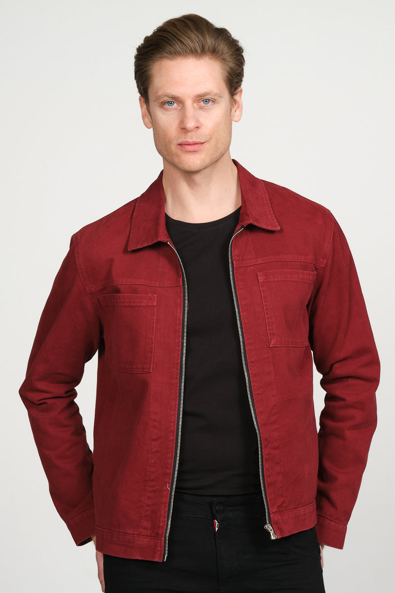 71308-bordeaux Jacket - Ron Tomson
