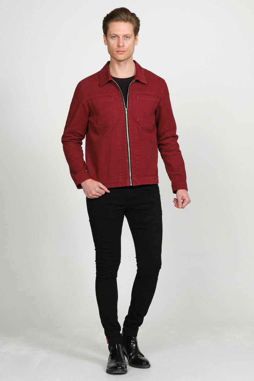 71308-bordeaux Jacket - Ron Tomson