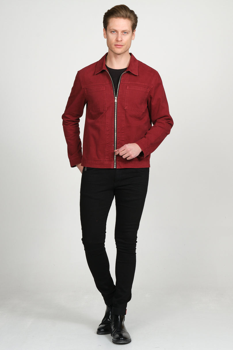 71308-bordeaux Jacket - Ron Tomson