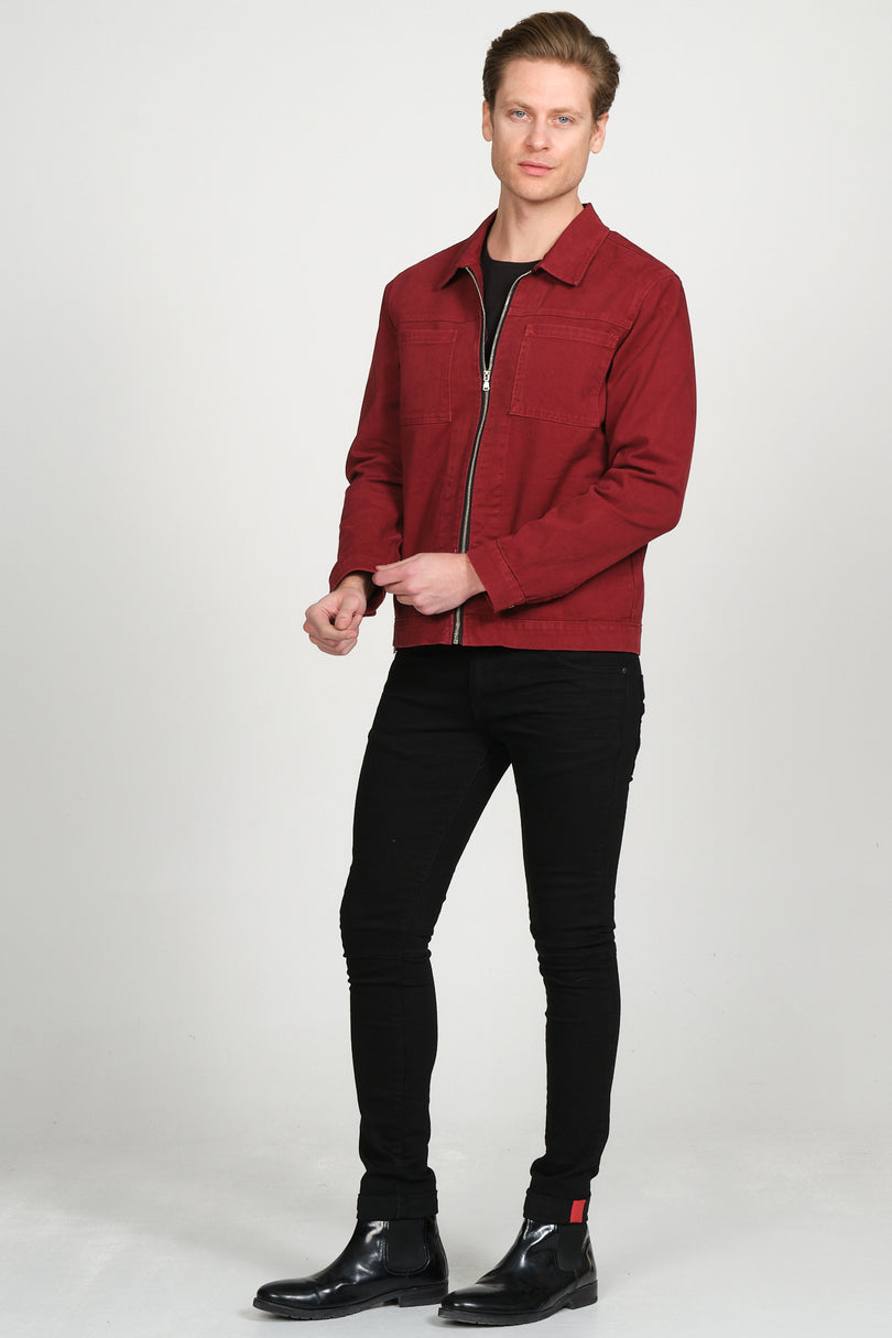 71308-bordeaux Jacket - Ron Tomson