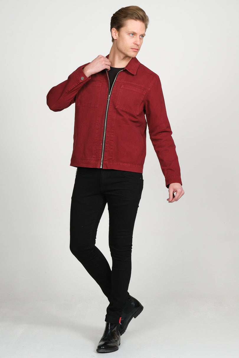 71308-bordeaux Jacket - Ron Tomson