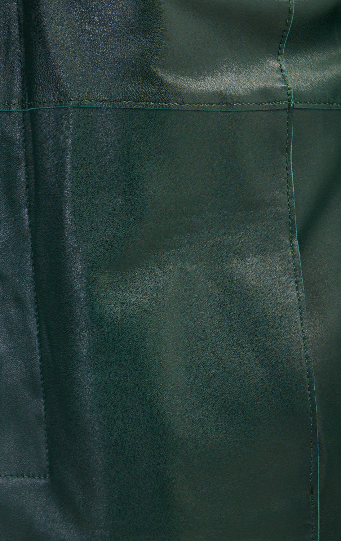 Genuine Leather Rebel Jacket - Green Black