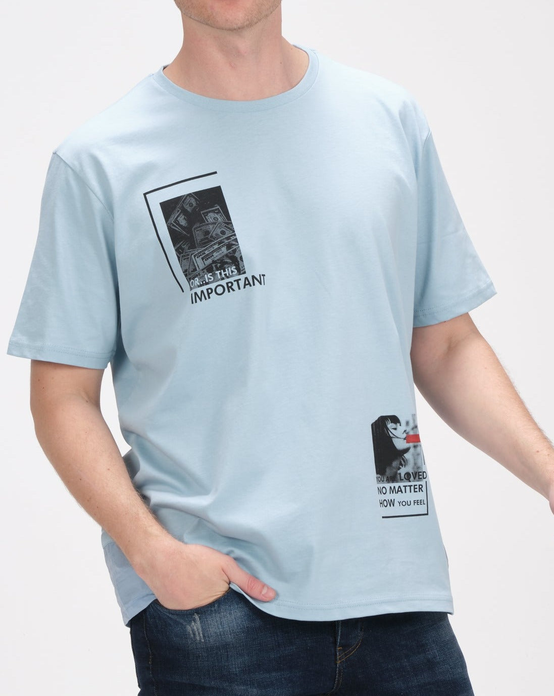 N° 8177 Important Tee - Blue - Ron Tomson