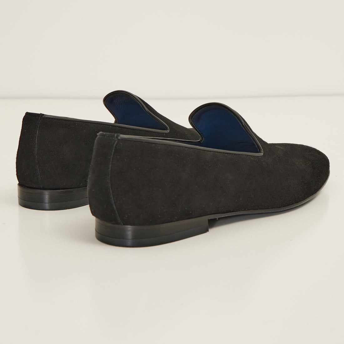 The Formal Leather Loafer - Black Suede