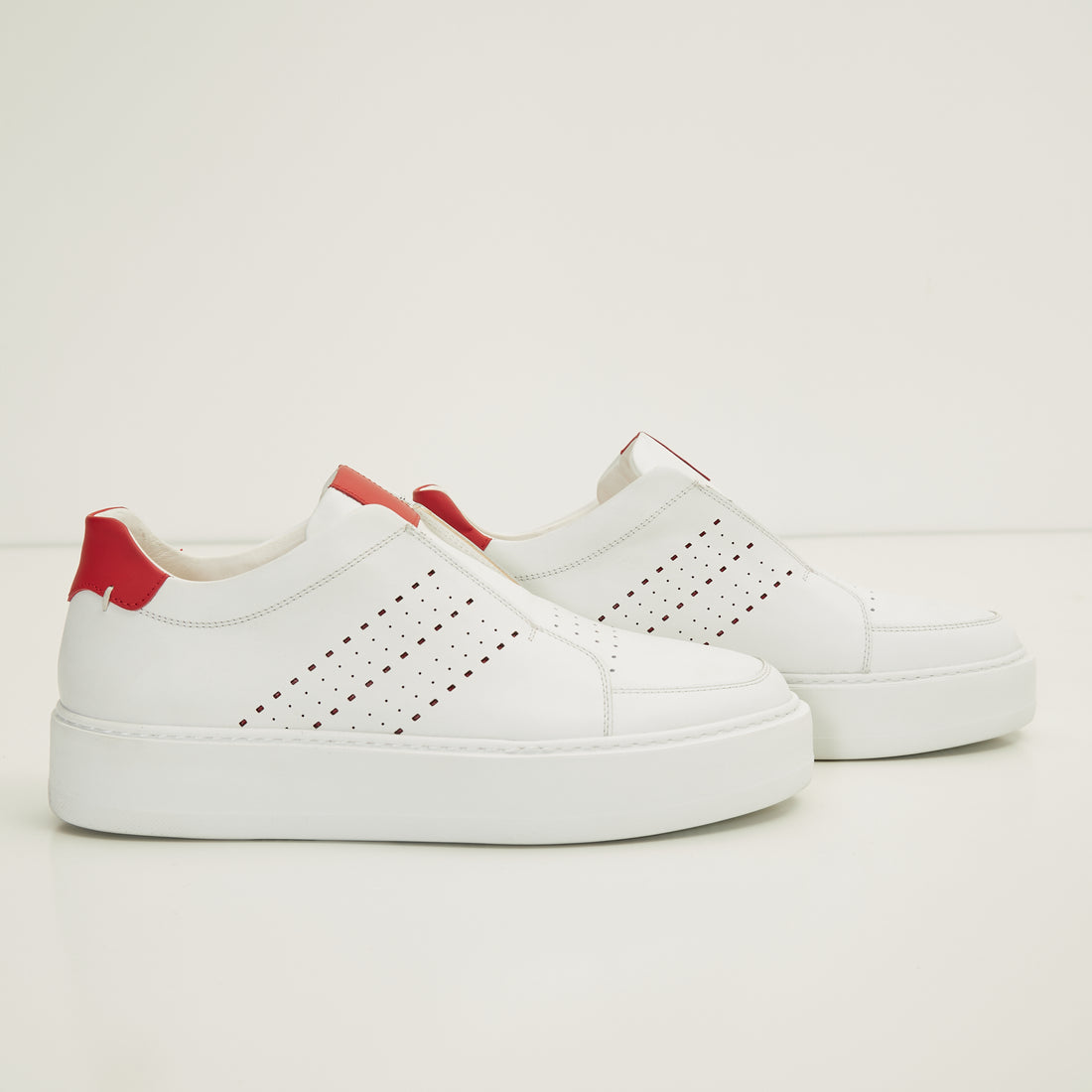 Blanco Casual Sneaker - Weiß Rot