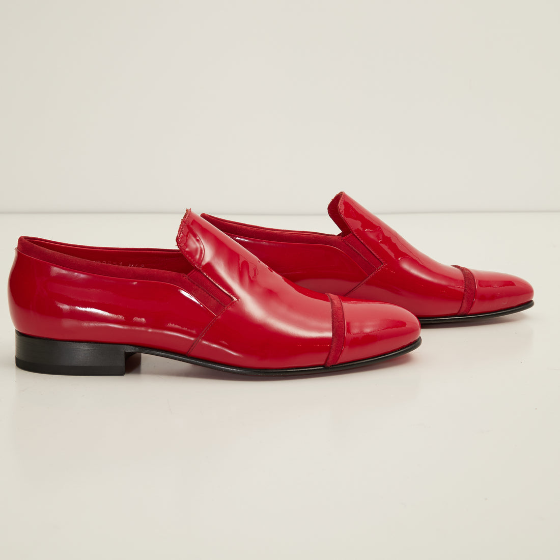 Patent Leather Loafer - Red