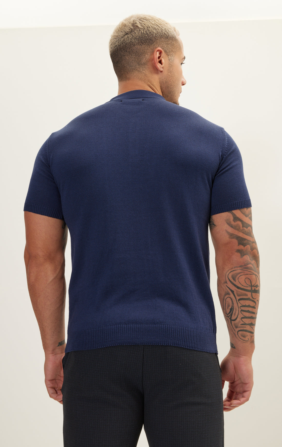 N° 6179 KNITTED POLO SHIRT - NAVY