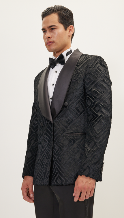 Esmoquin cruzado - Negro