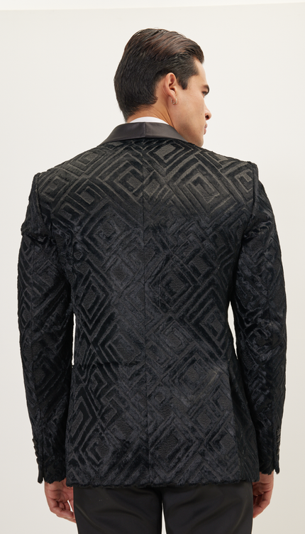 Esmoquin cruzado - Negro