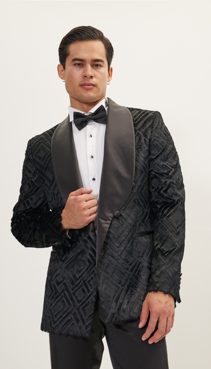 Esmoquin cruzado - Negro