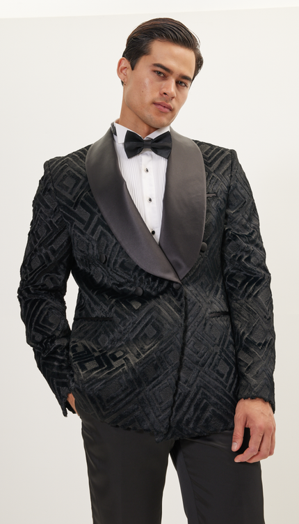 Esmoquin cruzado - Negro