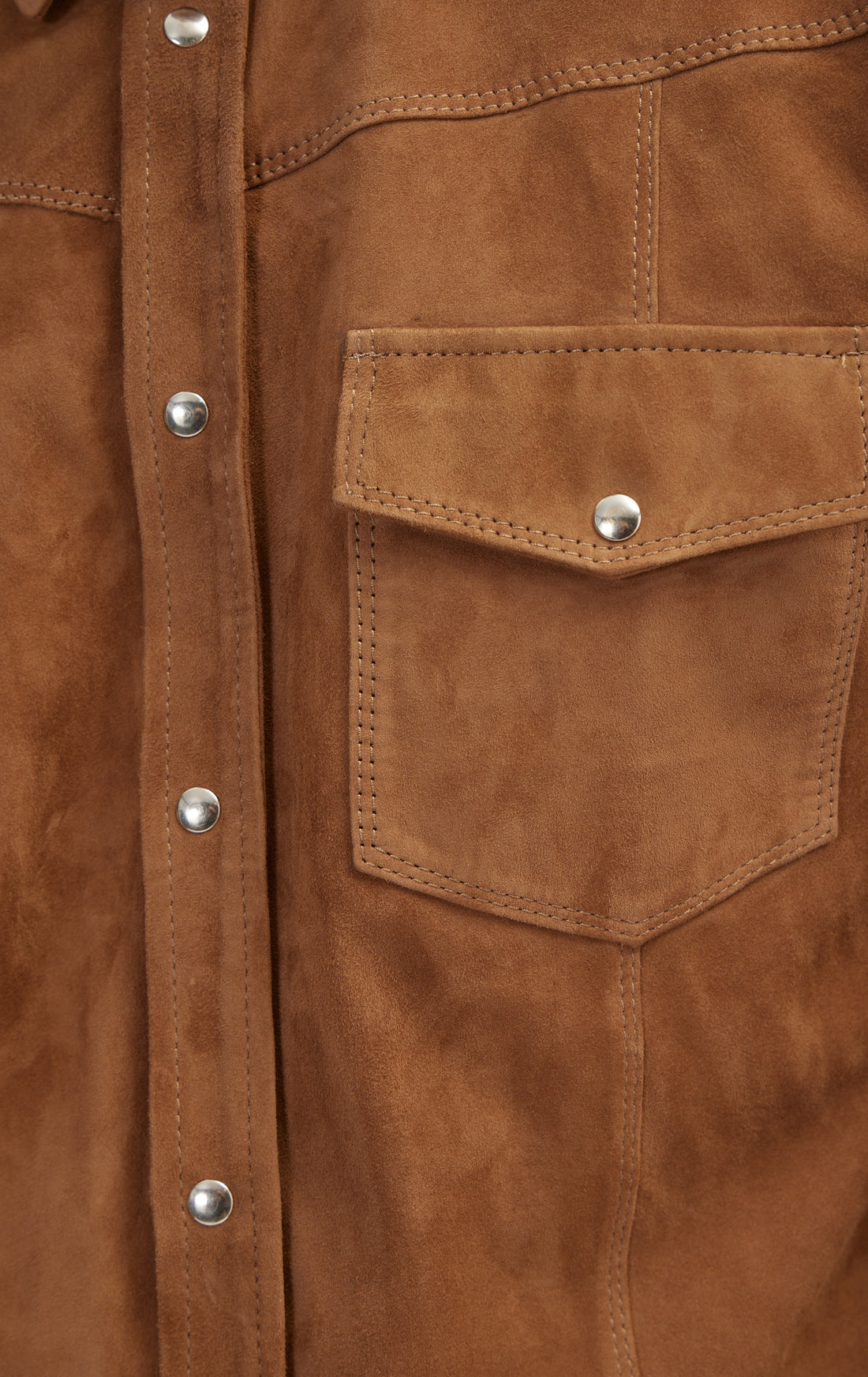 N° 4725S SUEDE LEATHER SHIRT - CAMEL