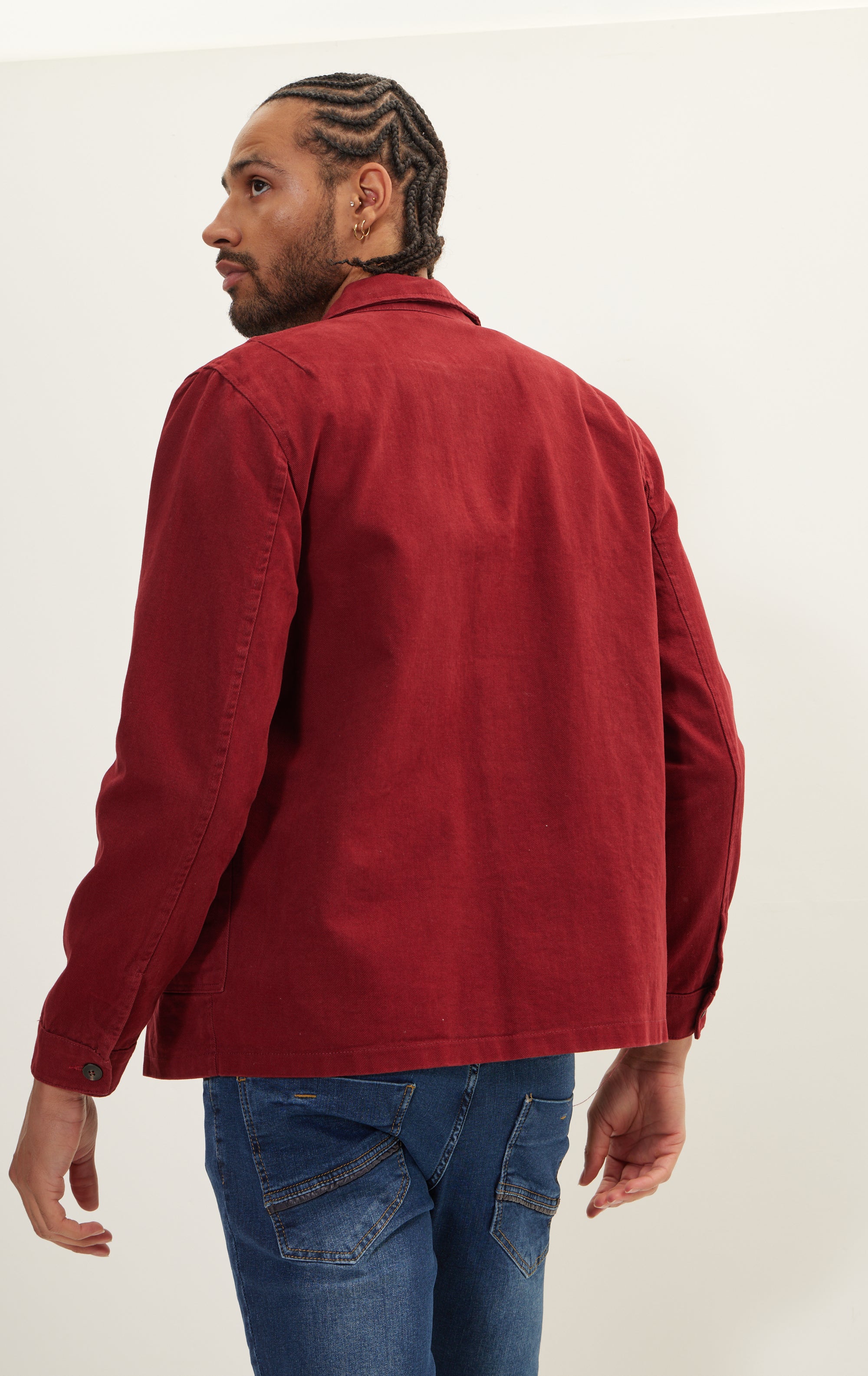 Red canvas clearance jacket