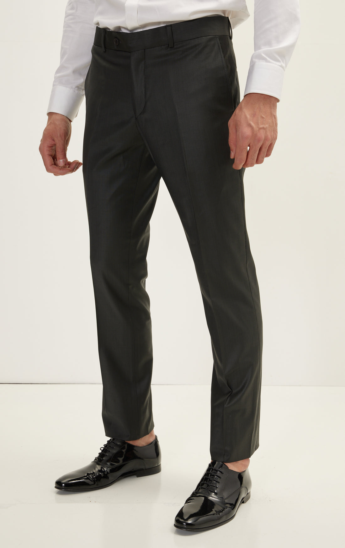 N° R280 MERINO WOOL DOUBLE BREASTED SUIT - CHARCOAL