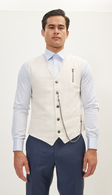 Cotton Vest - White