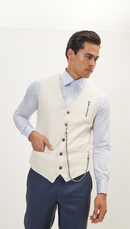 Cotton Vest - White