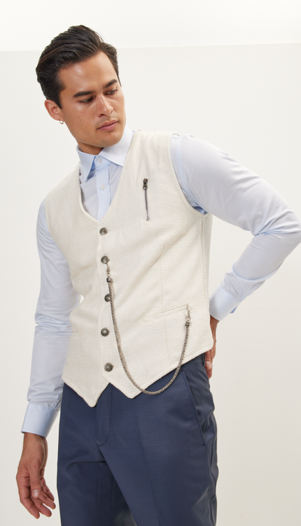 Cotton Vest - White