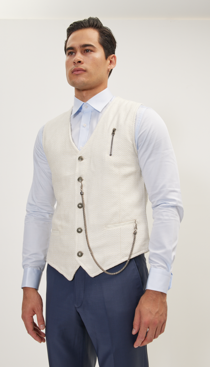 Cotton Vest - White