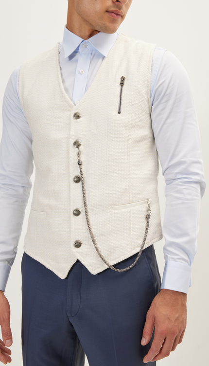 Cotton Vest - White