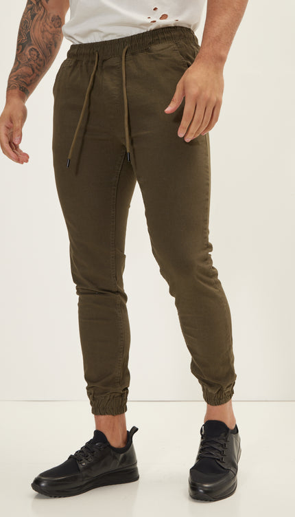 Chino Jogger Pants - Khaki