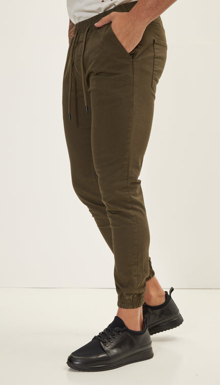 Chino Jogger Pants - Khaki