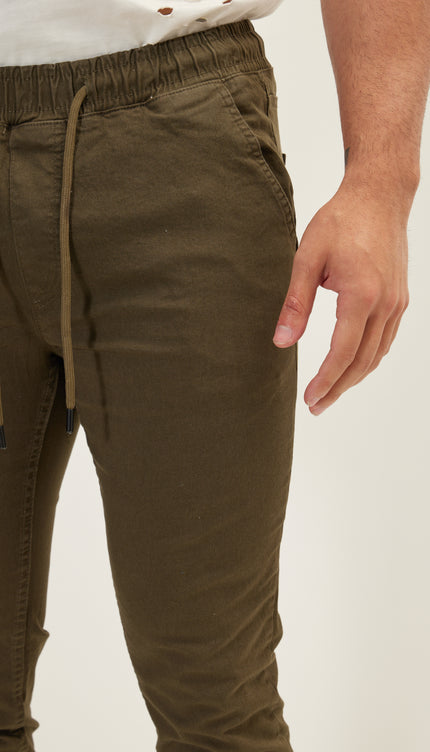 Chino Jogger Pants - Khaki