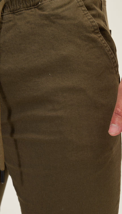 Chino Jogger Pants - Khaki