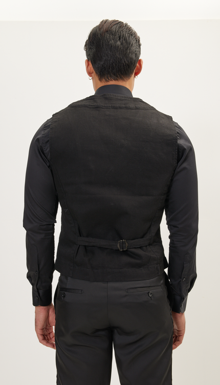 Cotton Vest - Black