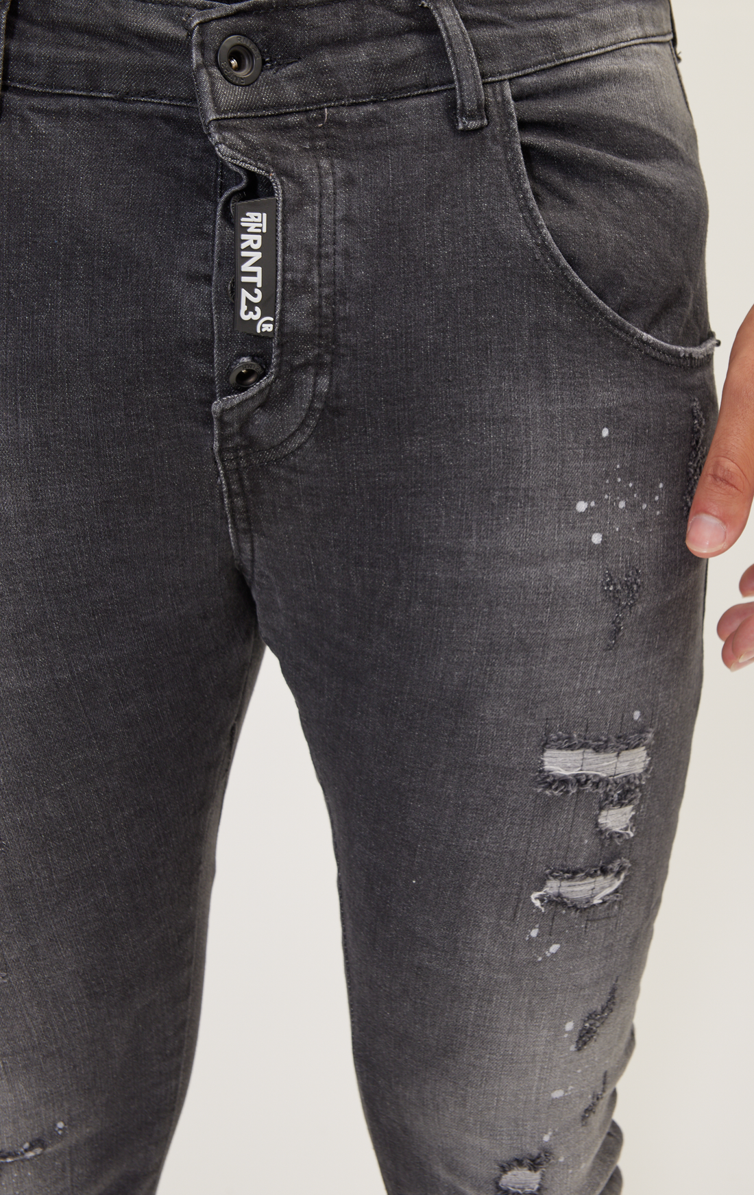 Dorado Washed Slim Fit Jeans - SCHWARZ