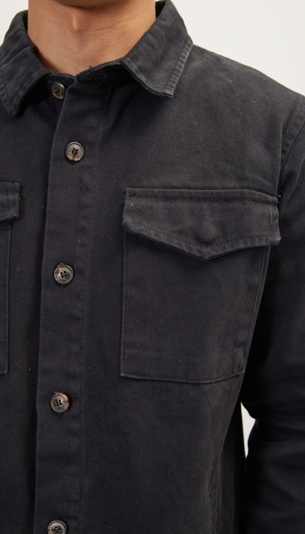 Nr. 4894 UTILITARISCHE HEMDJACKE – SCHWARZ