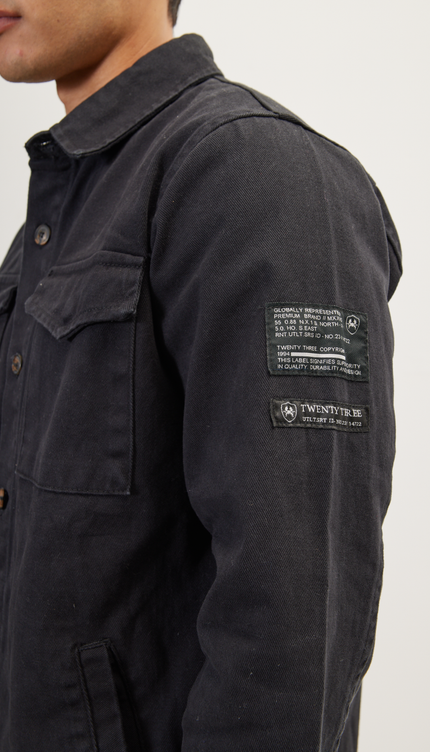 Nr. 4894 UTILITARISCHE HEMDJACKE – SCHWARZ