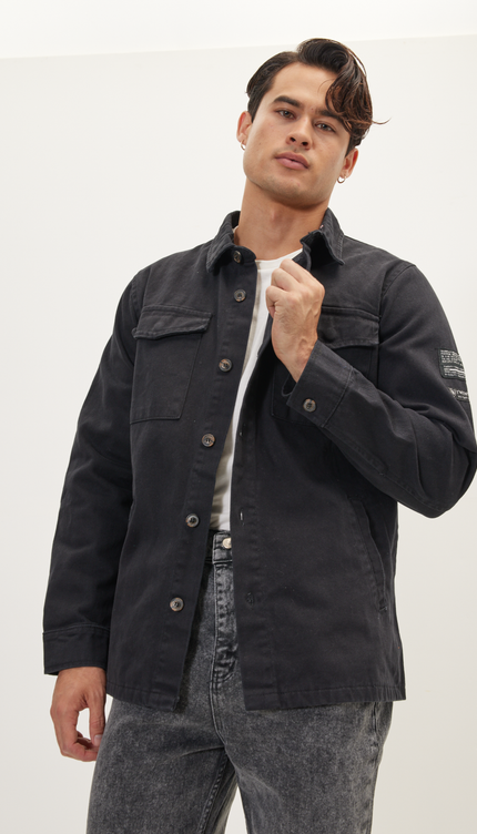 Nr. 4894 UTILITARISCHE HEMDJACKE – SCHWARZ