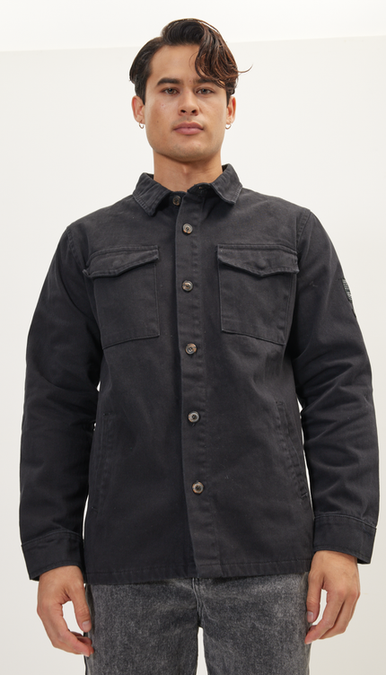 Nr. 4894 UTILITARISCHE HEMDJACKE – SCHWARZ