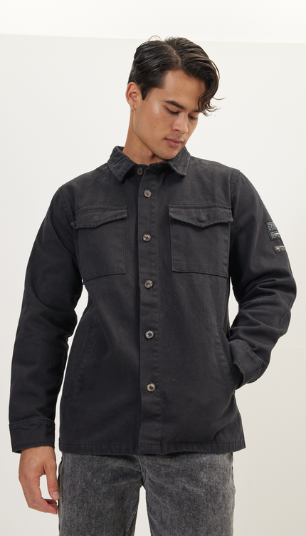 Nr. 4894 UTILITARISCHE HEMDJACKE – SCHWARZ