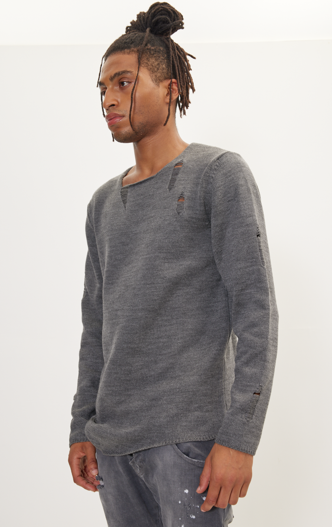 Distorted Anthracite Sweater