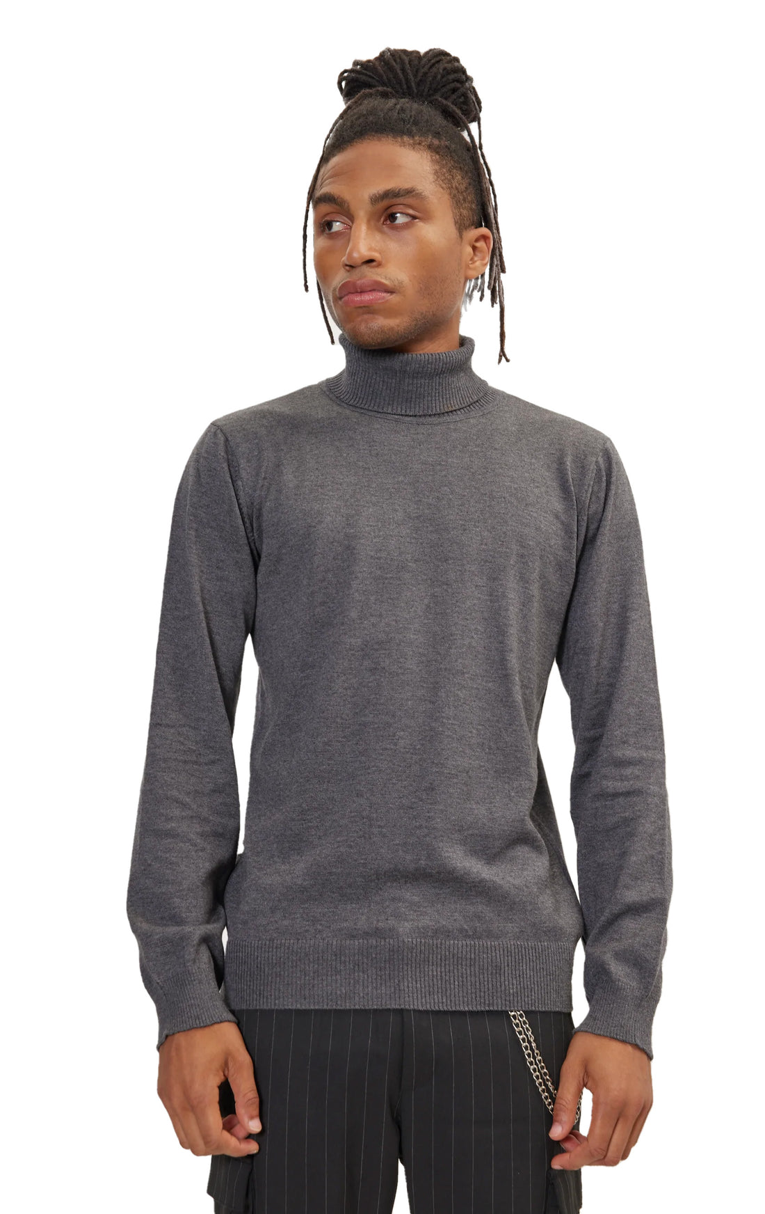 Rollneck Knit Sweater - Anthracite