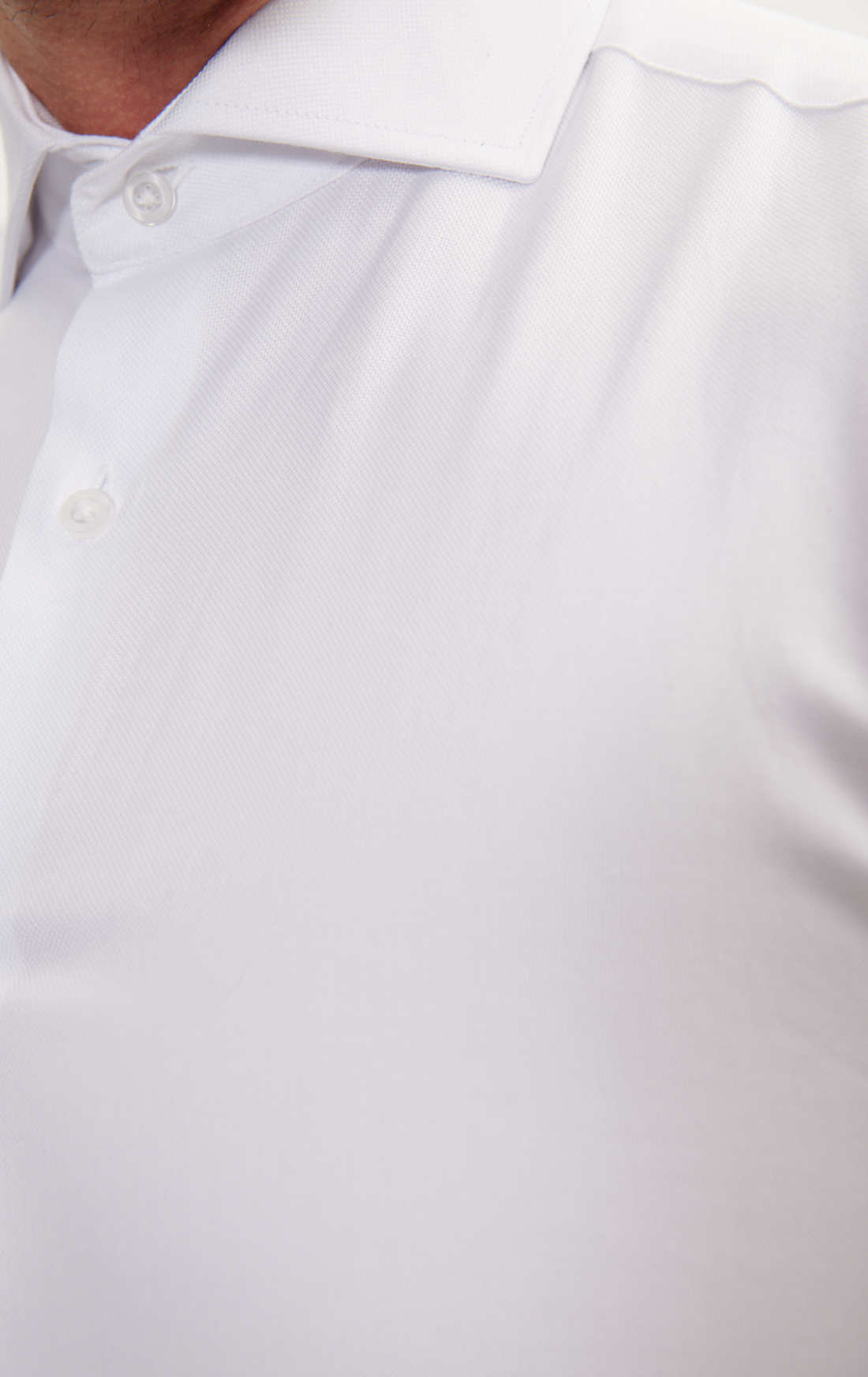 An - Dress Shirt Pique White