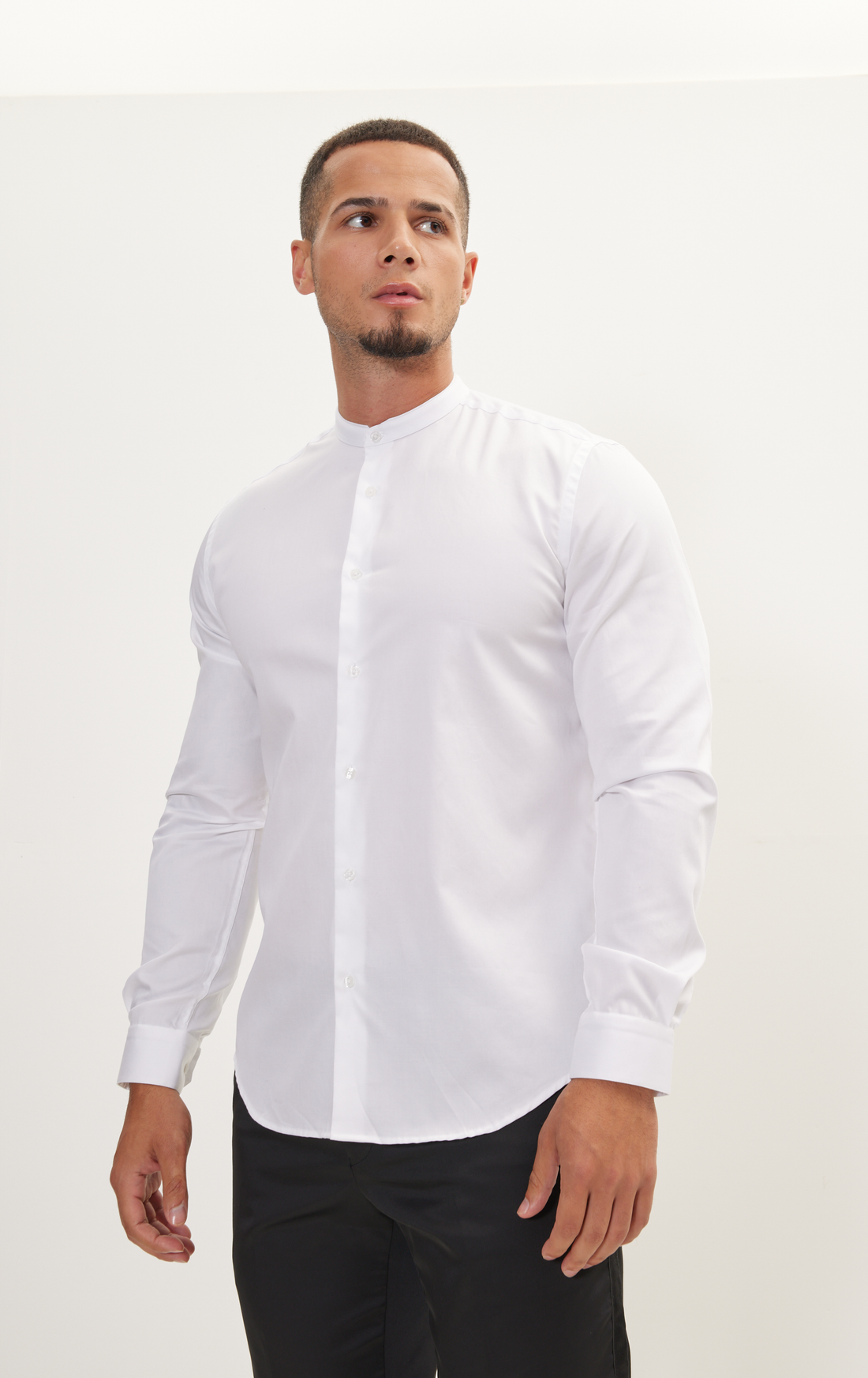An - Dress Shirt White White