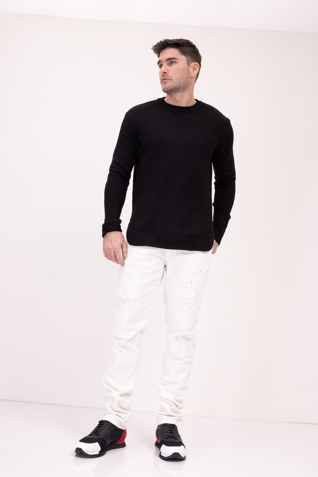 The Pullover Sweater - Black - Ron Tomson