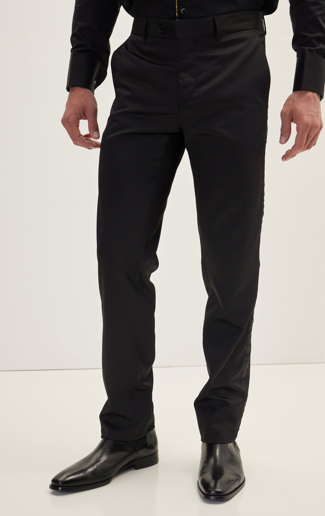 N° TS166 STRIPED FITTED TUXEDO PANTS