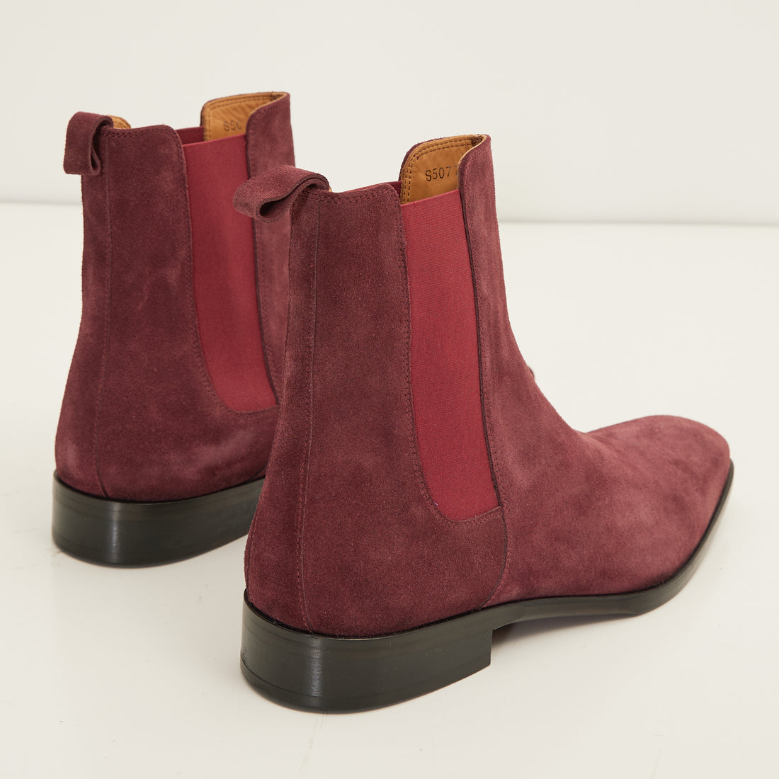 All Leather Essential Chelsea Boot  - Oxblood Suede